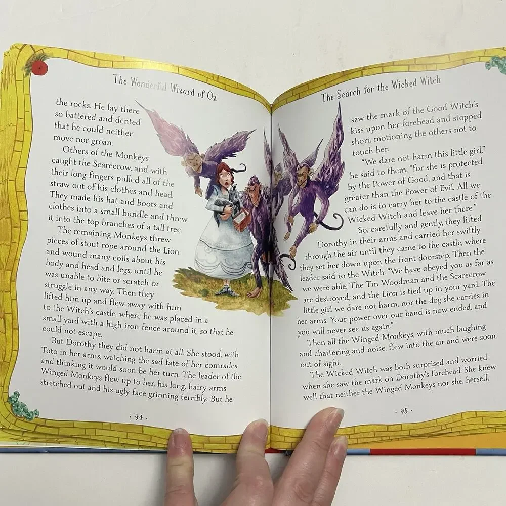 The Wonderful Wizard of Oz Hardcover Childrens Storybook By L Frank Baum